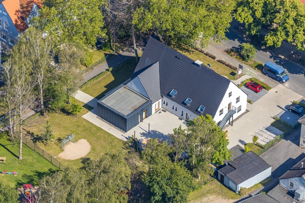 Luftaufnahme Hamm - Einfamilienhaus entlang des Bockelweg im Ortsteil Heessen in Hamm im Bundesland Nordrhein-Westfalen, Deutschland