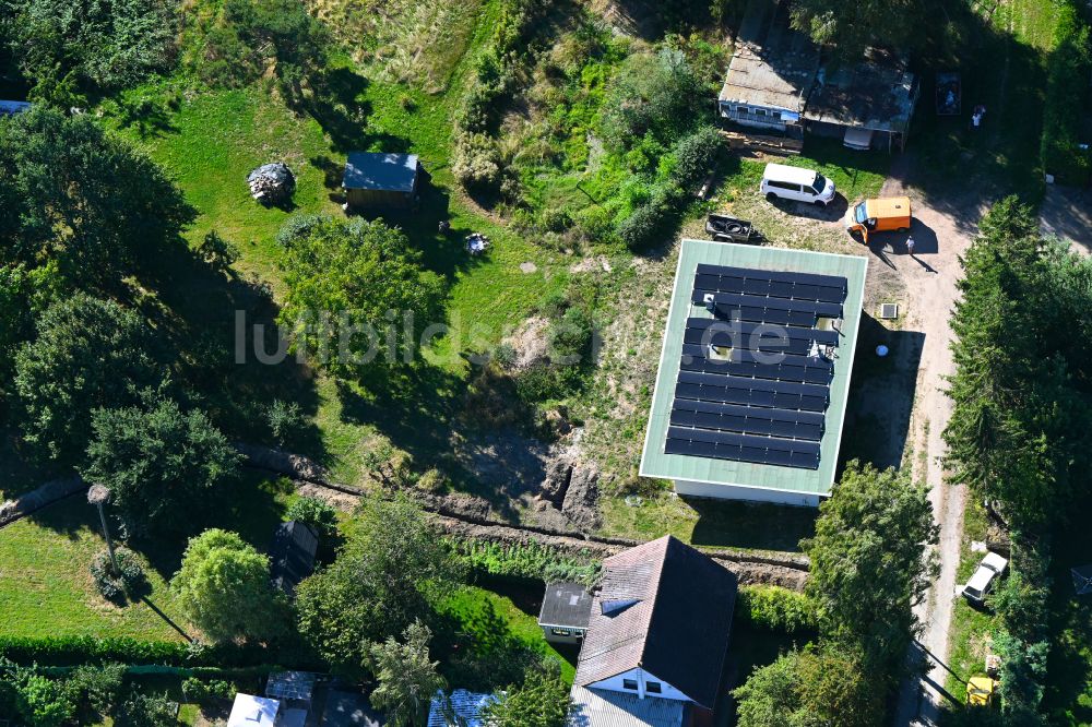 Luftbild Kenz - Einfamilienhaus- Neubau im Wohngebiet der Einfamilienhaus- Siedlung in Kenz im Bundesland Mecklenburg-Vorpommern, Deutschland