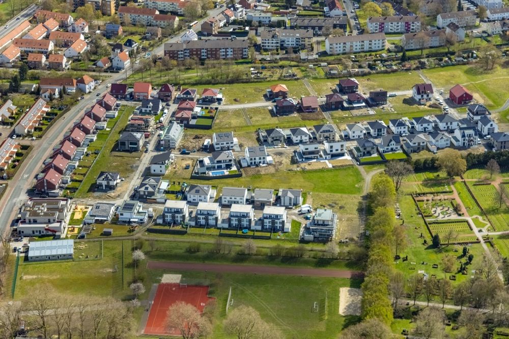 Luftbild Hamm - Einfamilienhaus- Siedlung Auf dem Beisenkamp in Hamm im Bundesland Nordrhein-Westfalen, Deutschland