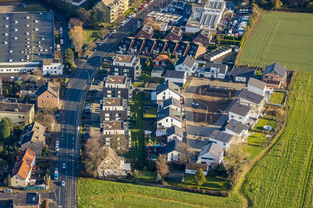 Luftbild Herne - Einfamilienhaus- Siedlung Sodinger Anger an der Castroper Straße in Herne im Bundesland Nordrhein-Westfalen, Deutschland