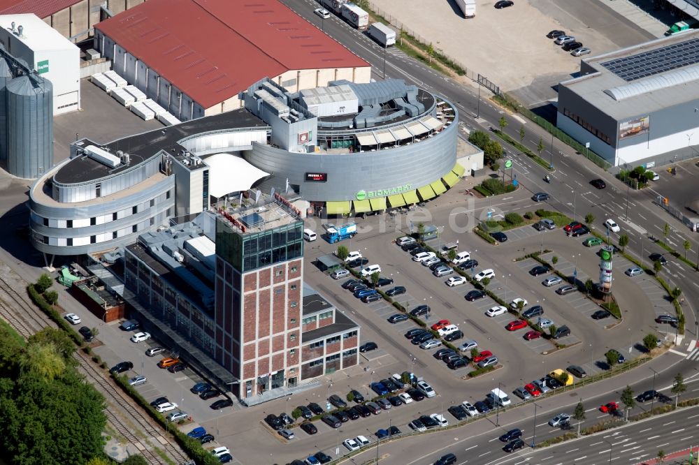 Luftbild Heilbronn - Einkaufs- Zentrum AKT-Am Kaiser`s Turm in Heilbronn im Bundesland Baden-Württemberg, Deutschland