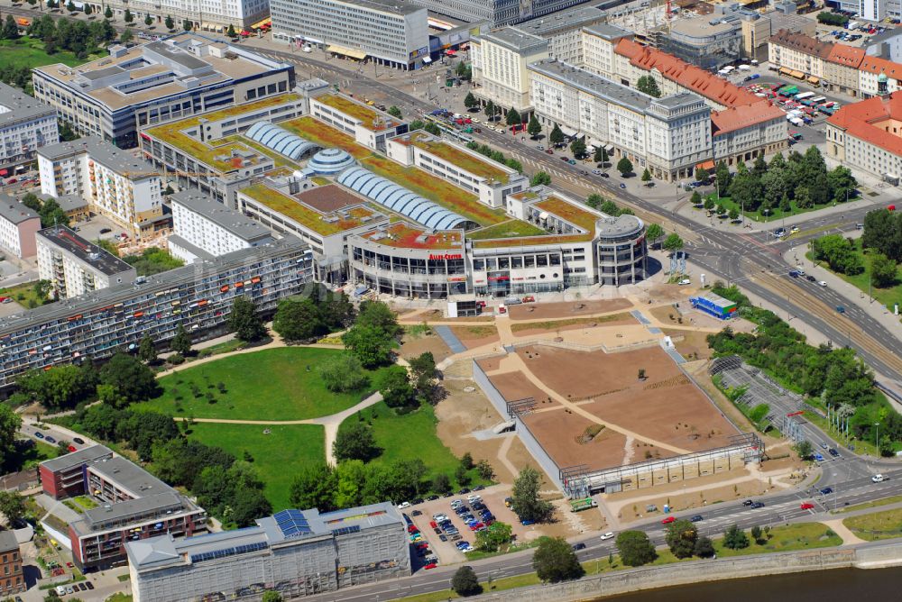 Luftbild Magdeburg - Einkaufs- Zentrum Allee-Center Magdeburg im Ortsteil Zentrum in Magdeburg im Bundesland Sachsen-Anhalt, Deutschland