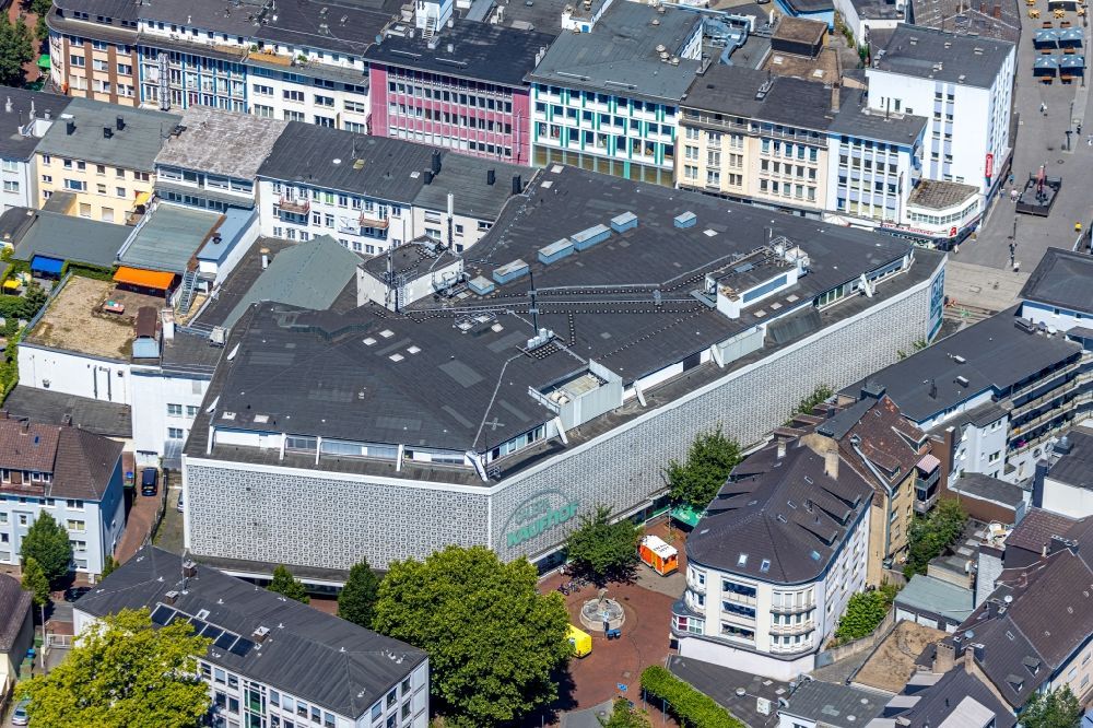 Luftaufnahme Witten - Einkaufs- Zentrum an der Bahnhofstraße im Ortsteil Bommern in Witten im Bundesland Nordrhein-Westfalen, Deutschland