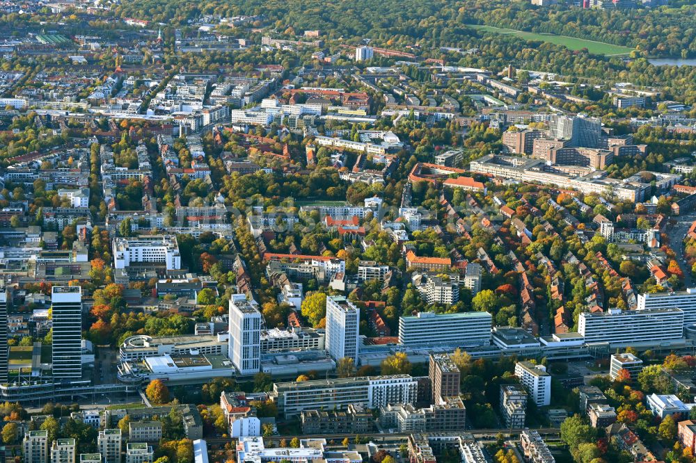 Luftaufnahme Hamburg - Einkaufs- Zentrum Hamburger Meile in Hamburg, Deutschland