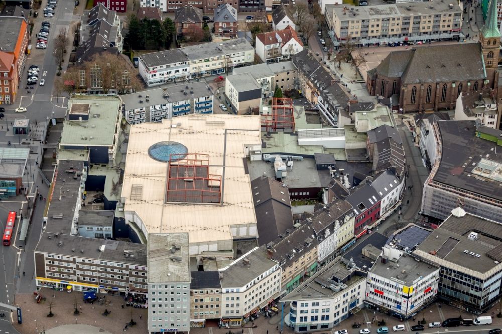 Luftbild Bottrop - Einkaufs- Zentrum Hansa-Center in Bottrop im Bundesland Nordrhein-Westfalen, Deutschland