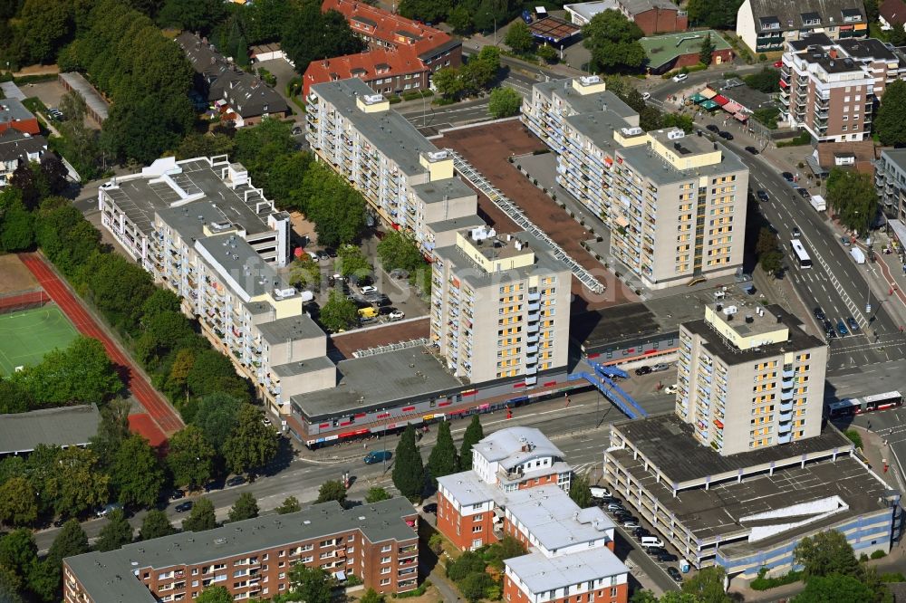 Hamburg von oben - Einkaufs- Zentrum JEN - Einkaufscenter im Ortsteil Jenfeld in Hamburg, Deutschland