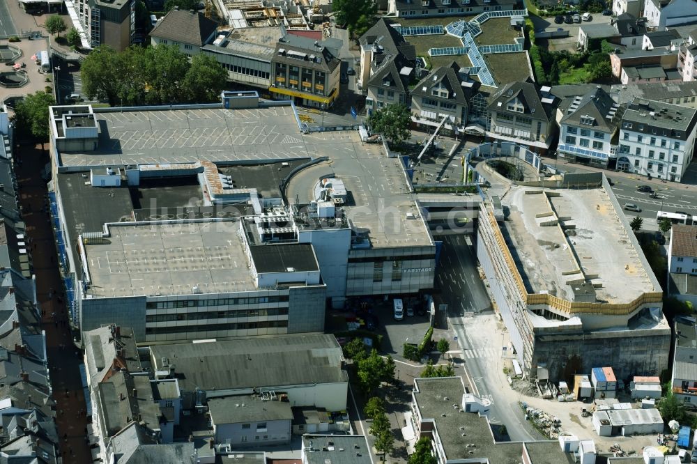 Luftbild Gießen - Einkaufs- Zentrum Kaufhaus KARSTADT in Gießen im Bundesland Hessen, Deutschland