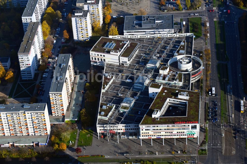 Luftaufnahme Berlin - Einkaufs- Zentrum Linden-Center im Ortsteil Neu-Hohenschönhausen in Berlin, Deutschland