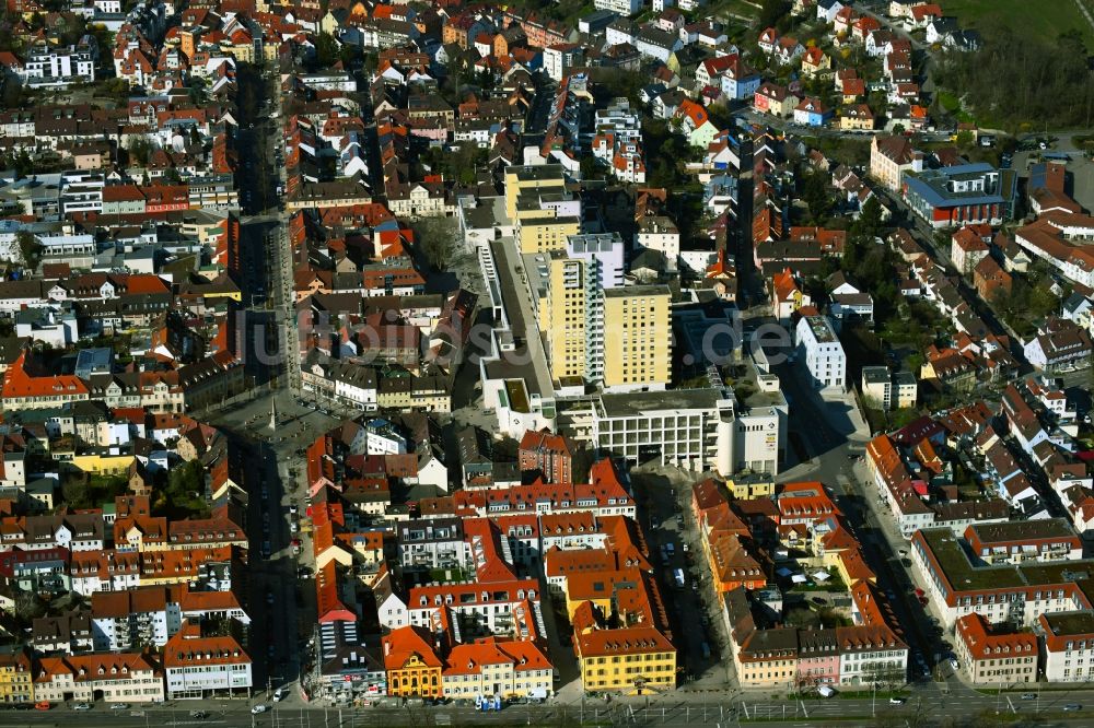 Luftbild Ludwigsburg - Einkaufs- Zentrum Marstall in Ludwigsburg an der Marstallstraße im Bundesland Baden-Württemberg, Deutschland