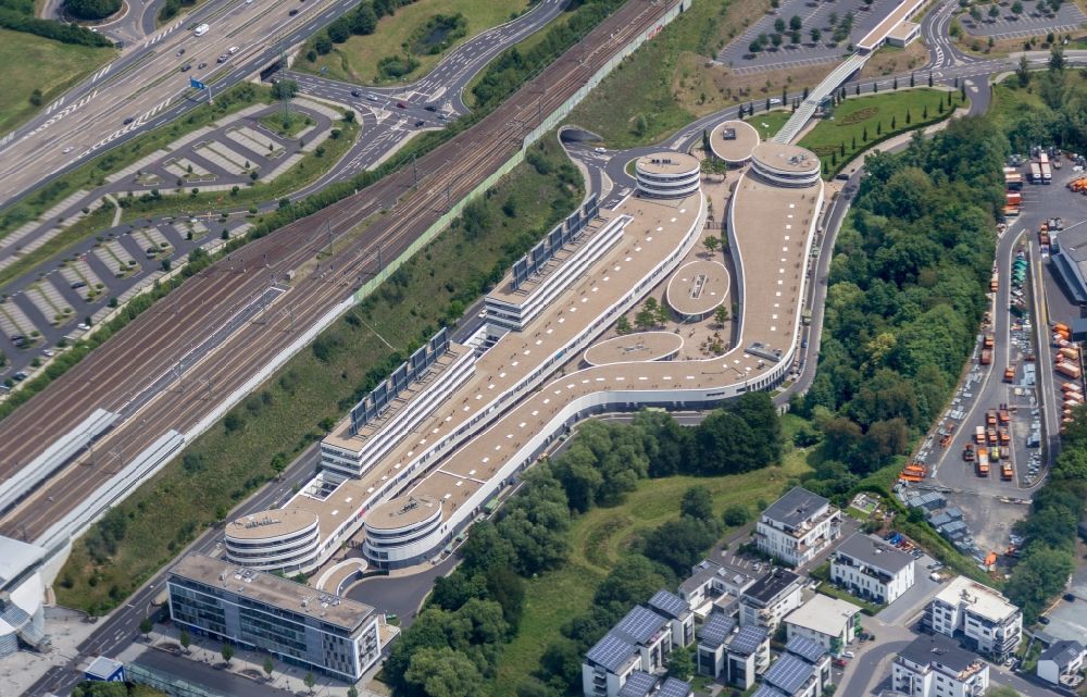 Luftaufnahme Montabaur - Einkaufs- Zentrum in Montabaur im Bundesland Rheinland-Pfalz, Deutschland