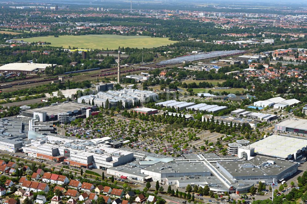 Luftaufnahme Leipzig - Einkaufs- Zentrum Paunsdorf Center in Leipzig im Bundesland Sachsen, Deutschland