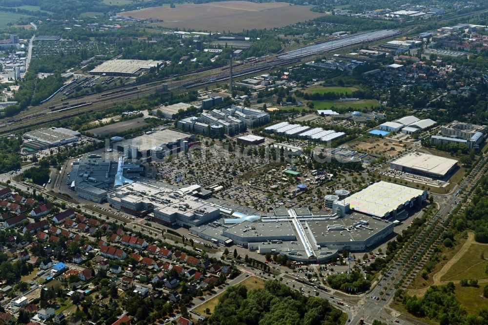 Luftbild Leipzig - Einkaufs- Zentrum Paunsdorf Center im Ortsteil Paunsdorf in Leipzig im Bundesland Sachsen, Deutschland