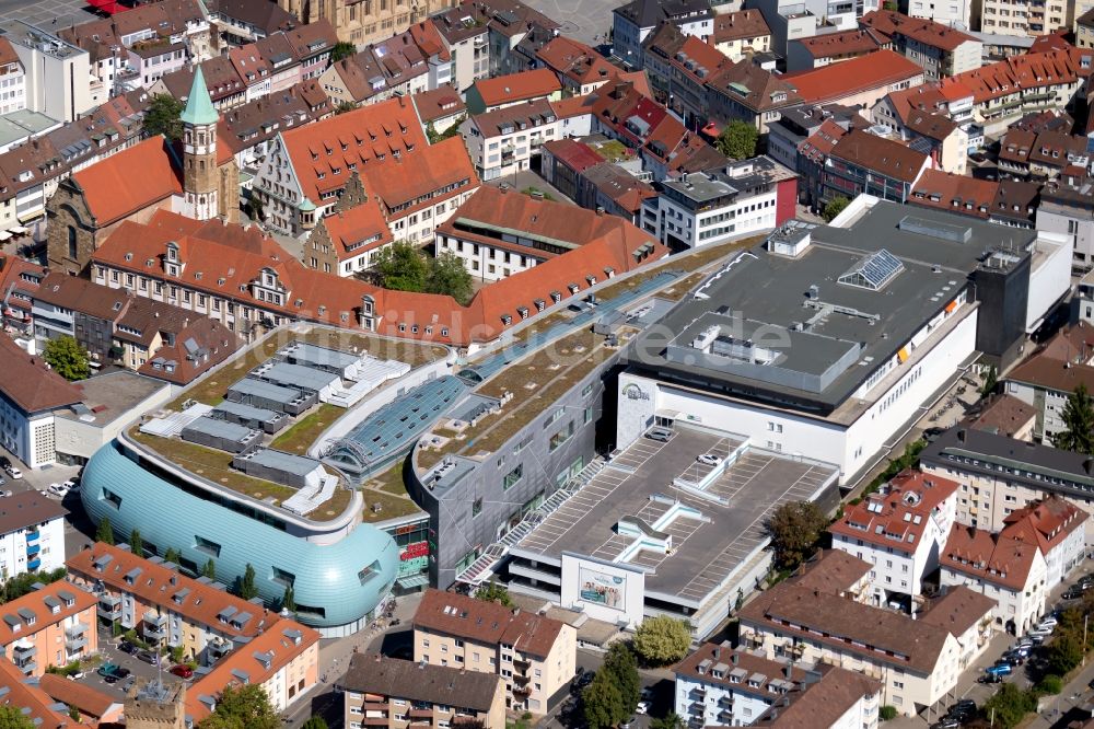 Luftaufnahme Heilbronn - Einkaufs- Zentrum Stadtgalerie Heilbronn in Heilbronn im Bundesland Baden-Württemberg, Deutschland