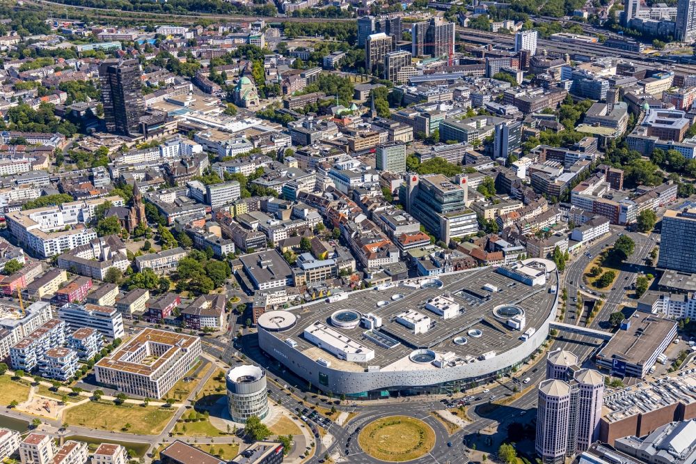 Luftaufnahme Essen - Einkaufszentrum Limbecker Platz in Essen im Bundesland Nordrhein-Westfalen