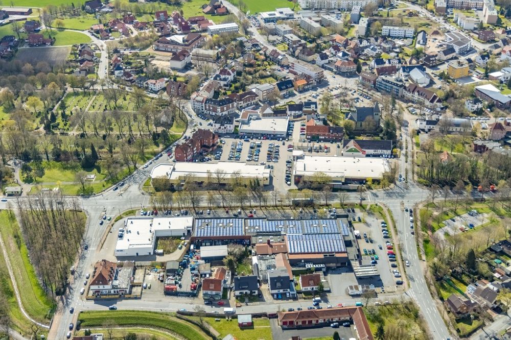 Luftbild Hamm - Einkaufzentren im Ortsteil Herringen in Hamm im Bundesland Nordrhein-Westfalen, Deutschland