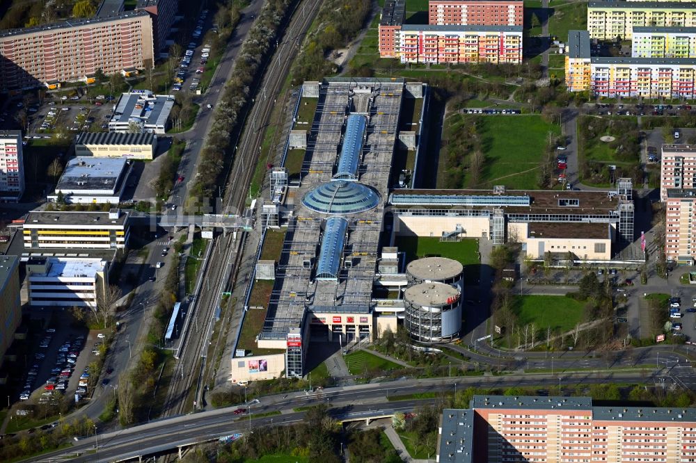Luftbild Leipzig - Einkaufzentrum Allee-Center im Ortsteil Grünau in Leipzig im Bundesland Sachsen, Deutschland