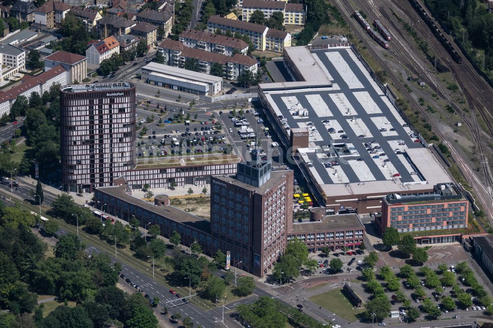 Luftbild Braunschweig - Einkaufzentrum BraWo Park in Braunschweig im Bundesland Niedersachsen, Deutschland