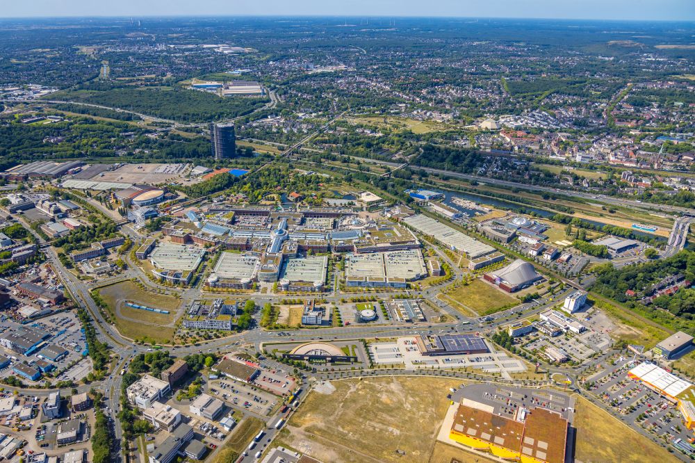 Luftaufnahme Oberhausen - Einkaufzentrum Centro in Oberhausen im Bundesland Nordrhein-Westfalen, Deutschland