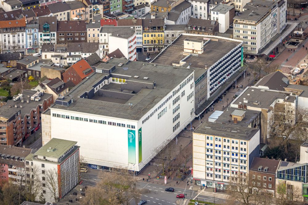 Luftaufnahme Duisburg - Einkaufzentrum Galeria im Ortsteil Dellviertel in Duisburg im Bundesland Nordrhein-Westfalen, Deutschland