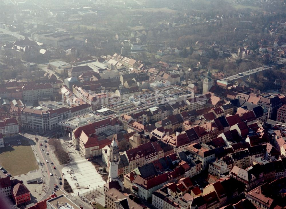 Luftbild Bautzen - Einkaufzentrum Kornmarkt- Center in Bautzen im Bundesland Sachsen, Deutschland