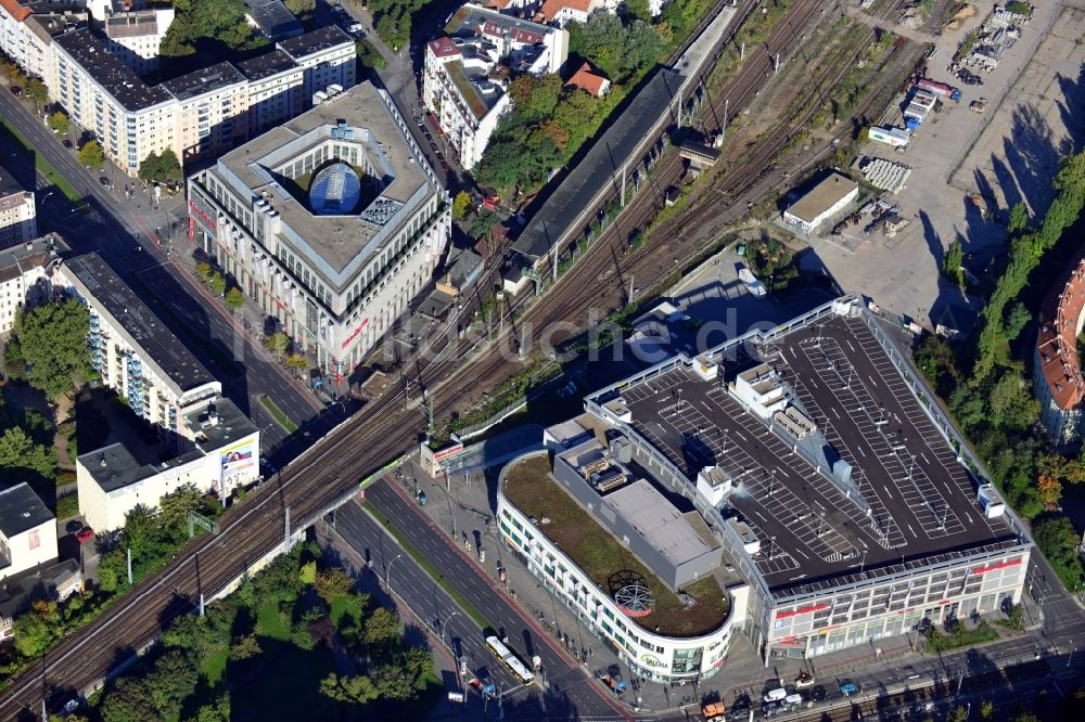 Luftbild Berlin - Einkaufzentrum Ring-Center an der Frankfurter Allee in Berlin