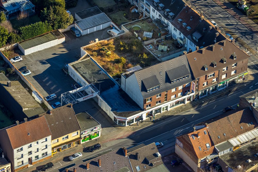 Luftbild Hamm - Einkaufzentrum Rinsche Elektronik in Hamm im Bundesland Nordrhein-Westfalen, Deutschland