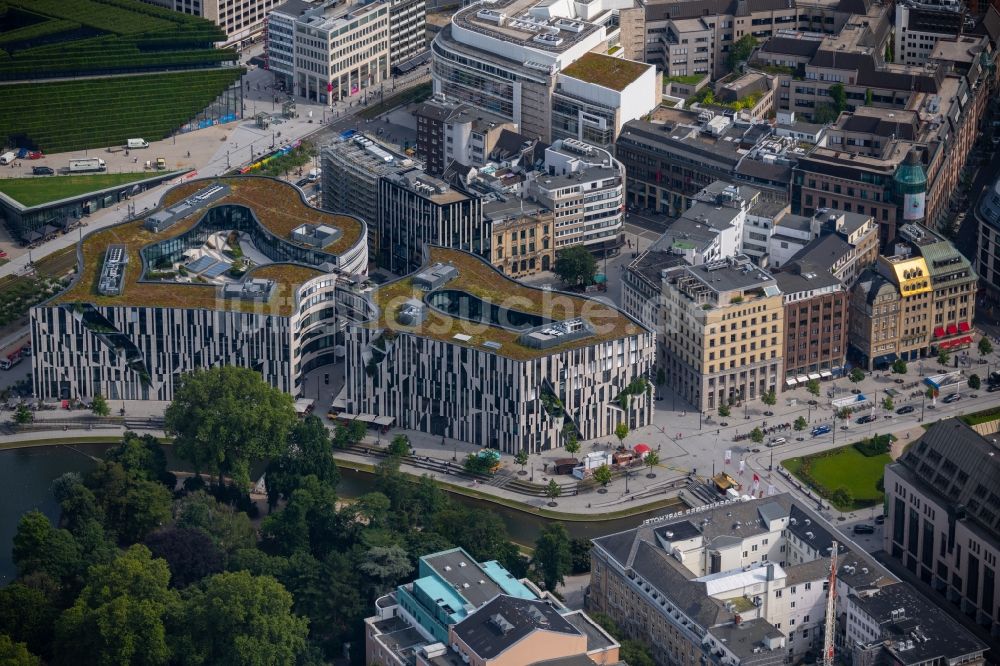 Luftbild Düsseldorf - Einzelhandels- und Büroimmobilie Köbogen in Düsseldorf im Bundesland Nordrhein-Westfalen