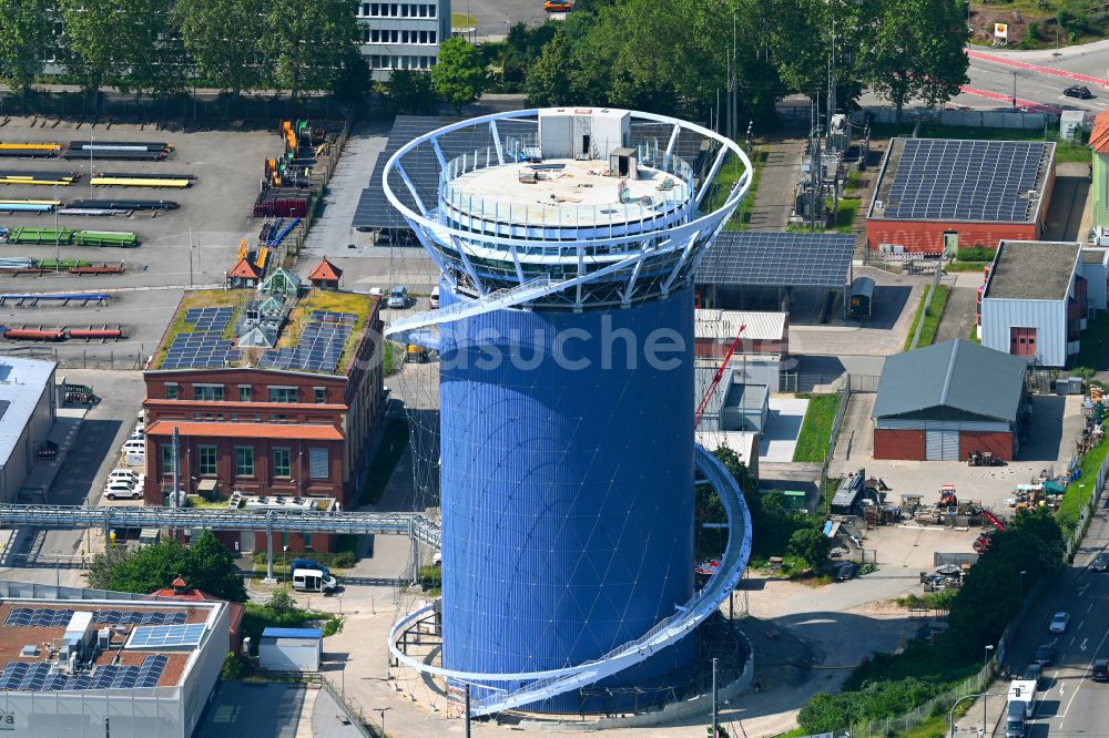 Luftbild Heidelberg - Energie- und Wärmespeicher BLU in Heidelberg im Bundesland Baden-Württemberg, Deutschland