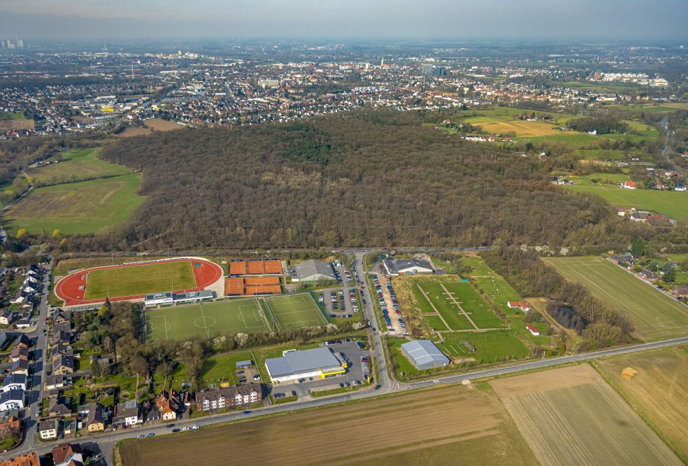 Luftbild Hamm - Ensemble der Sportplatzanlagen in Hamm im Bundesland Nordrhein-Westfalen, Deutschland
