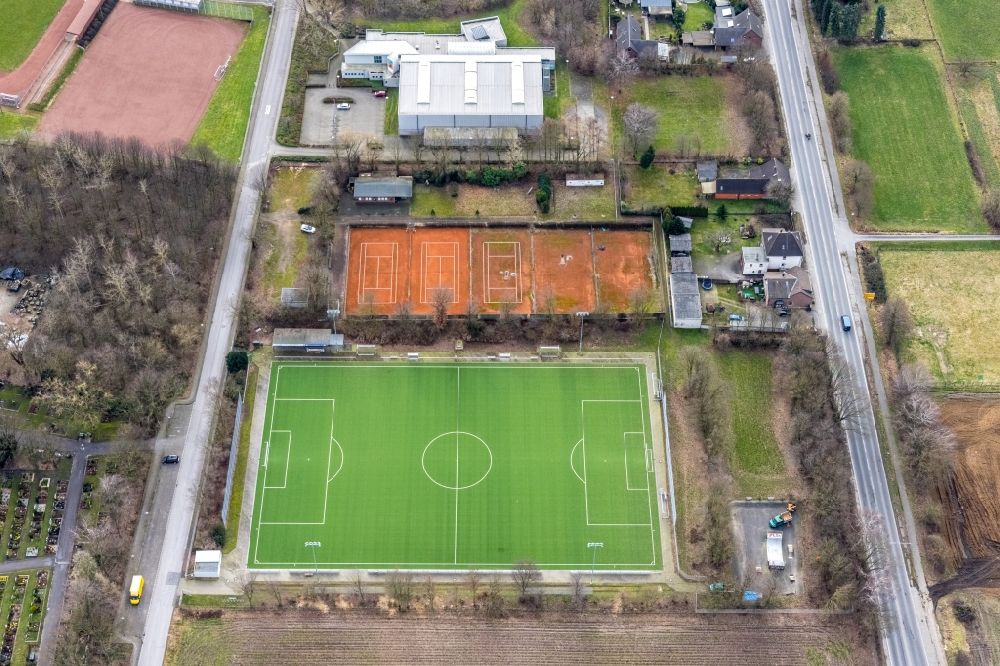 Luftbild Kirchhellen - Ensemble der Sportplatzanlagen in Kirchhellen im Bundesland Nordrhein-Westfalen, Deutschland