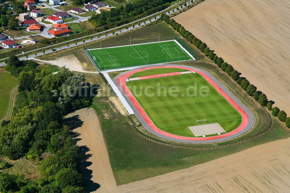 Luftaufnahme Klütz - Ensemble der Sportplatzanlagen in Klütz im Bundesland Mecklenburg-Vorpommern, Deutschland