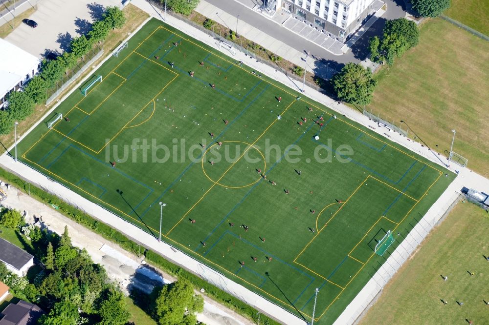 Luftaufnahme Göttingen - Ensemble der Sportplatzanlagen Maschpark Schützenanger in Göttingen im Bundesland Niedersachsen, Deutschland