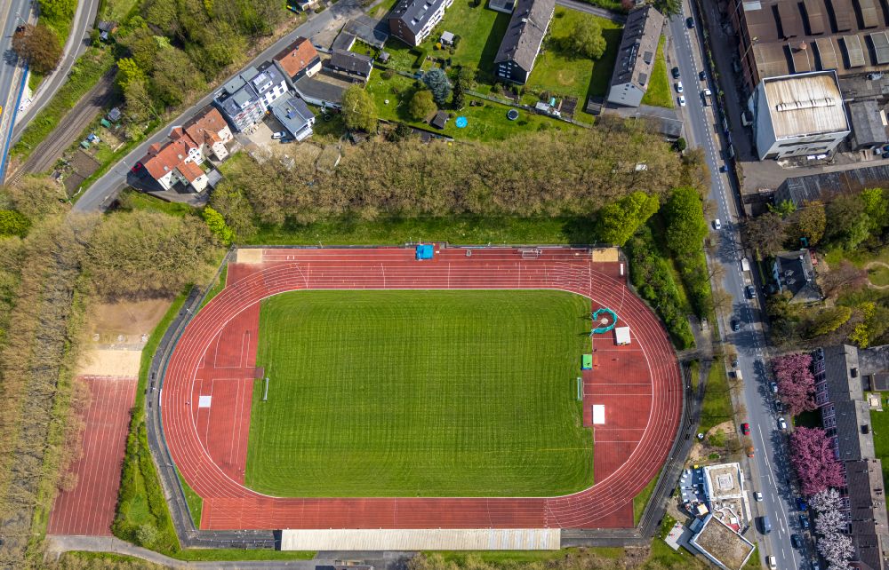 Luftbild Witten - Ensemble der Sportplatzanlagen des VfB Annen 19 e.V. in Witten im Bundesland Nordrhein-Westfalen, Deutschland