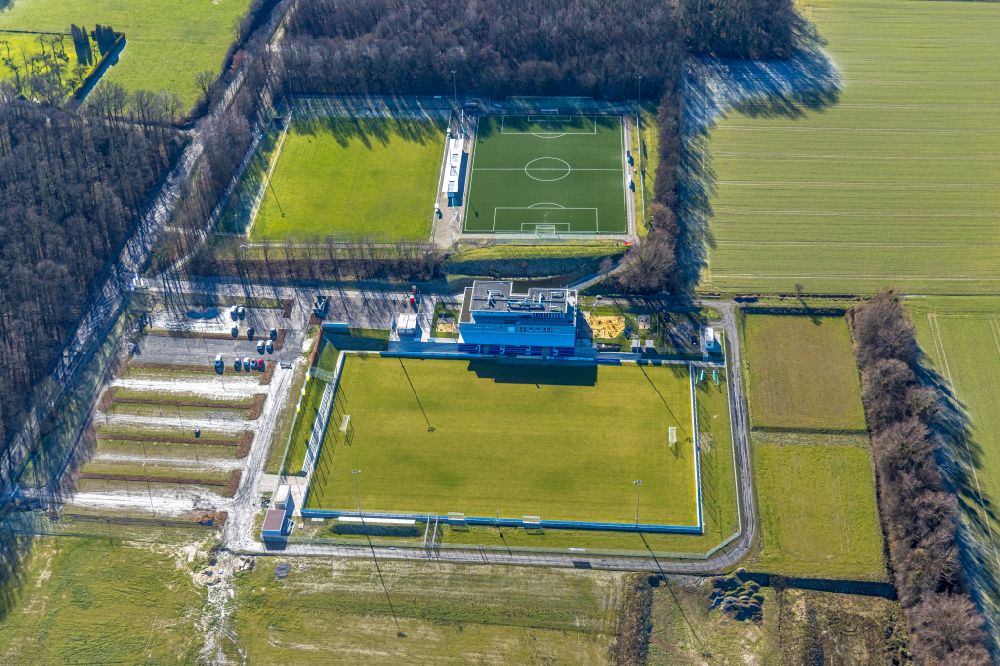 Luftbild Rhynern - Ensemble der Sportplatzanlagen Westfalia- Sportpark in Rhynern im Bundesland Nordrhein-Westfalen, Deutschland