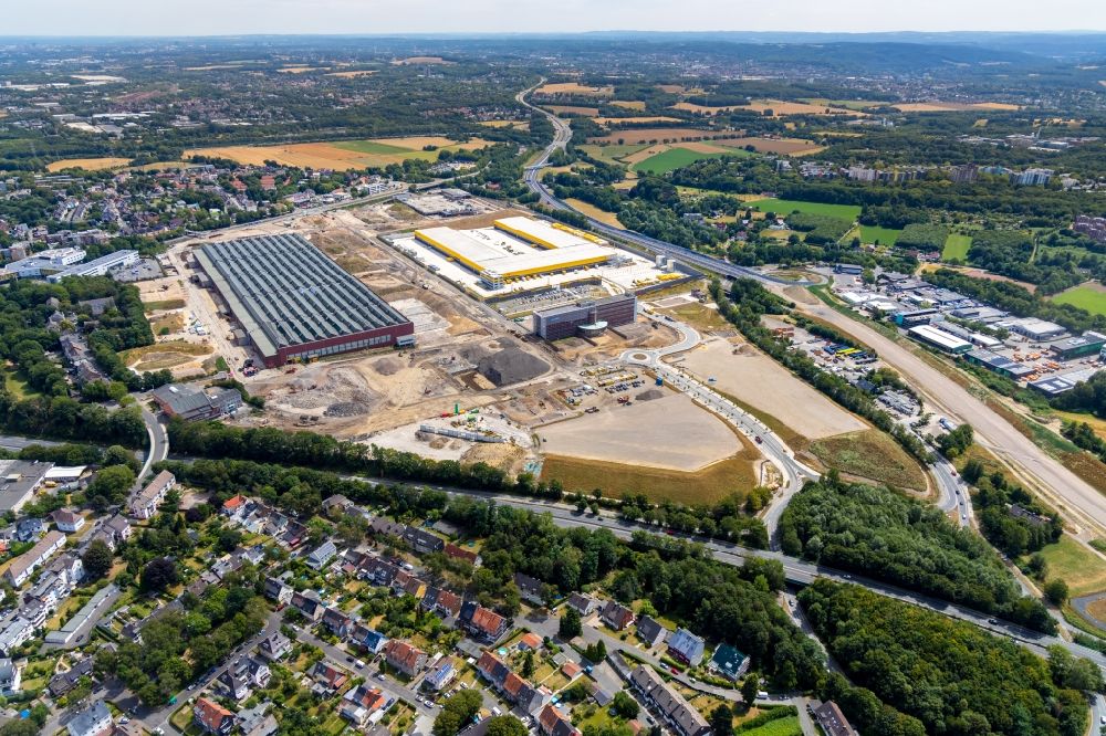 Luftaufnahme Bochum - Entwicklungsgebiet Areal MARK 51°7 auf dem Gelände des ehemaligen Opelwerk in Bochum im Bundesland Nordrhein-Westfalen, Deutschland
