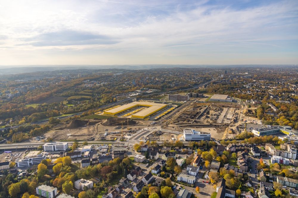 Luftbild Bochum - Entwicklungsgebiet Areal MARK 51°7 auf dem Gelände des ehemaligen Opelwerk in Bochum im Bundesland Nordrhein-Westfalen, Deutschland