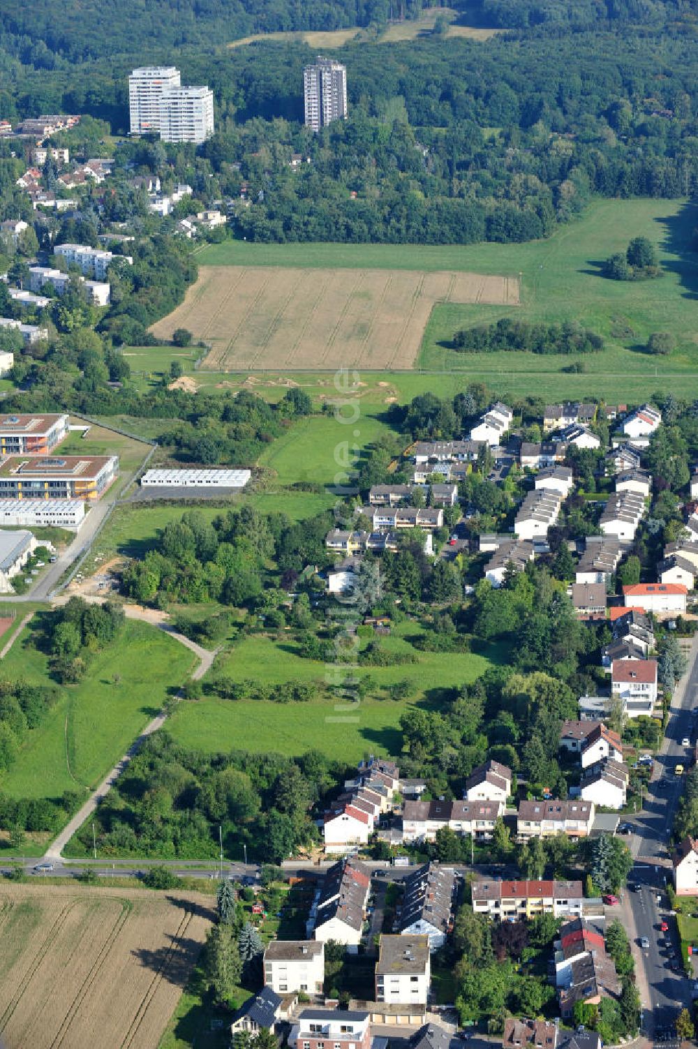 Luftbild Kronberg im Taunus - Entwicklungsgebiet / Baufläche für Wohnungsneubau in Kronberg
