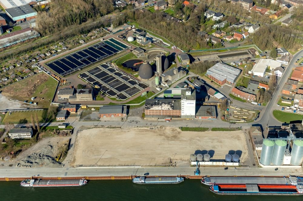 Luftbild Wesel - Entwicklungsgebiet und Bauland- Brache auf dem Areal an der Hafenstraße in Wesel im Bundesland Nordrhein-Westfalen, Deutschland