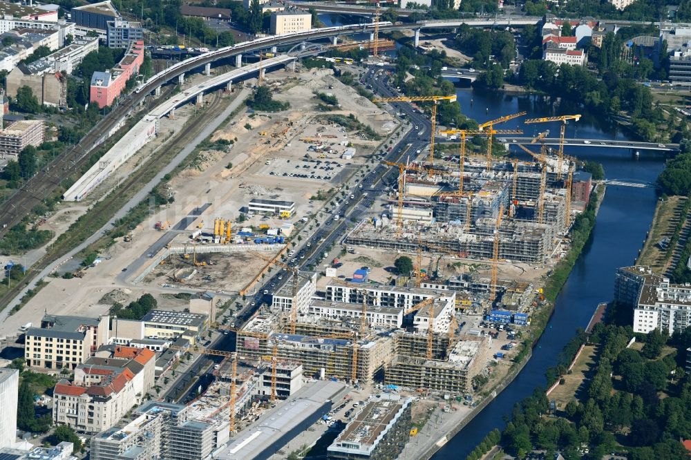 Luftaufnahme Berlin - Entwicklungsgebiet der Europa City entlang der Heidestraße im Ortsteil Moabit in Berlin, Deutschland