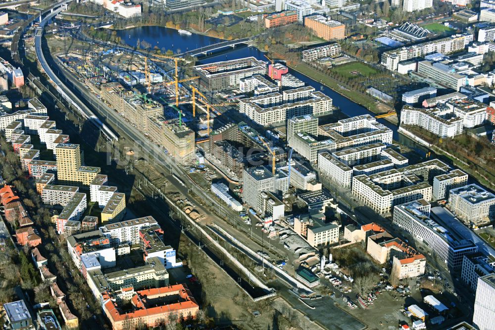 Luftaufnahme Berlin - Entwicklungsgebiet der Europa City im Ortsteil Moabit in Berlin, Deutschland