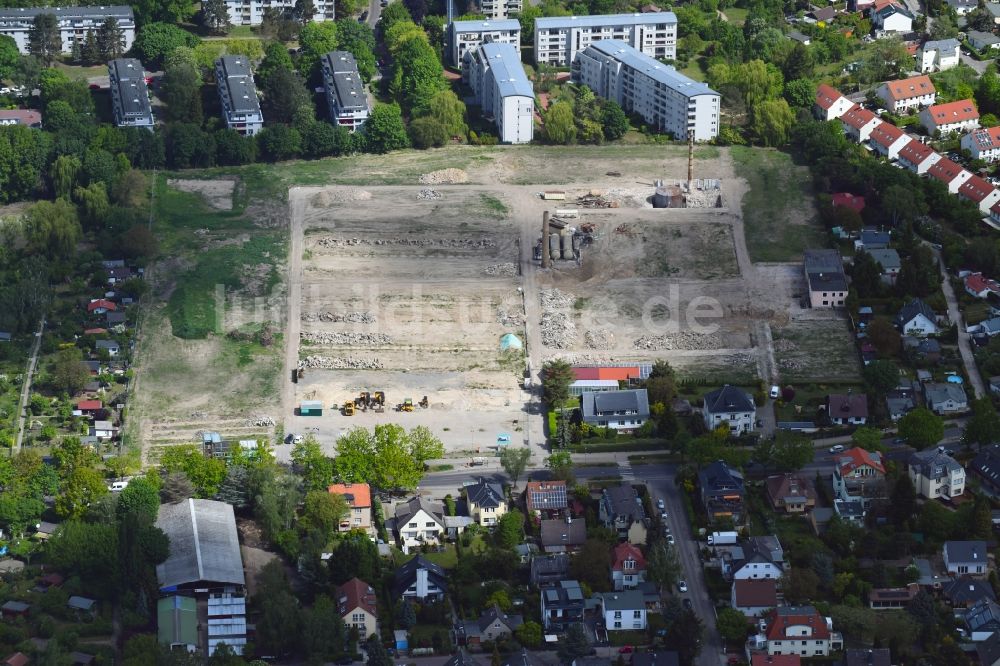 Luftbild Berlin - Entwicklungsgebiet der Industriebrache an der Britzer Straße in Berlin, Deutschland