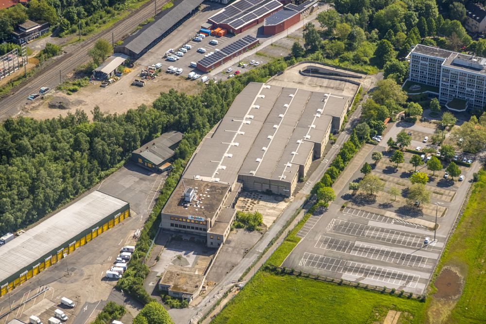 Luftaufnahme Dortmund - Entwicklungsgebiet der Industriebrache Deggingstraße am Sitz der DSW21 Dortmunder Stadtwerke AG in Dortmund im Bundesland Nordrhein-Westfalen