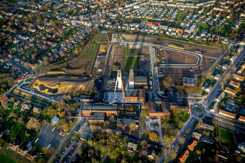 Luftbild Herten - Entwicklungsgebiet der Industriebrache am ehemaligen Bergwerk Schlägel und Eisen in Herten im Bundesland Nordrhein-Westfalen