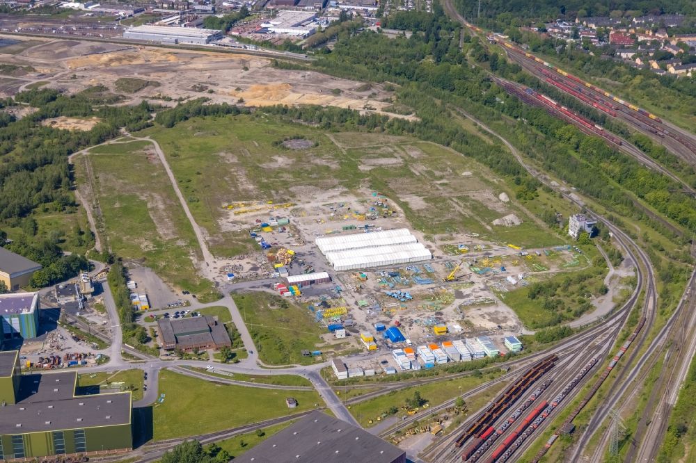 Luftbild Dortmund - Entwicklungsgebiet der Industriebrache auf dem Gelände der ehemaligen Westfalenhütte in Dortmund im Bundesland Nordrhein-Westfalen