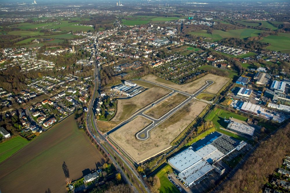 Luftbild Bochum - Entwicklungsgebiet der Industriebrache Hiltrop am Castroper Hellweg in Bochum im Bundesland Nordrhein-Westfalen