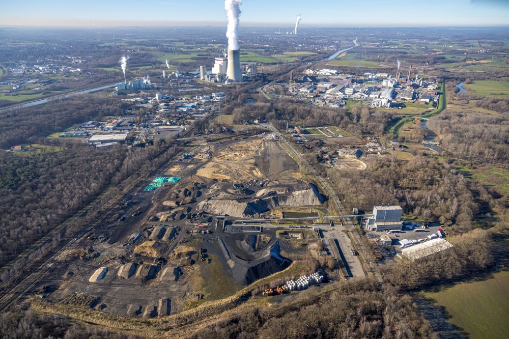 Luftaufnahme Lippholthausen - Entwicklungsgebiet der Industriebrache in Lippholthausen im Bundesland Nordrhein-Westfalen, Deutschland