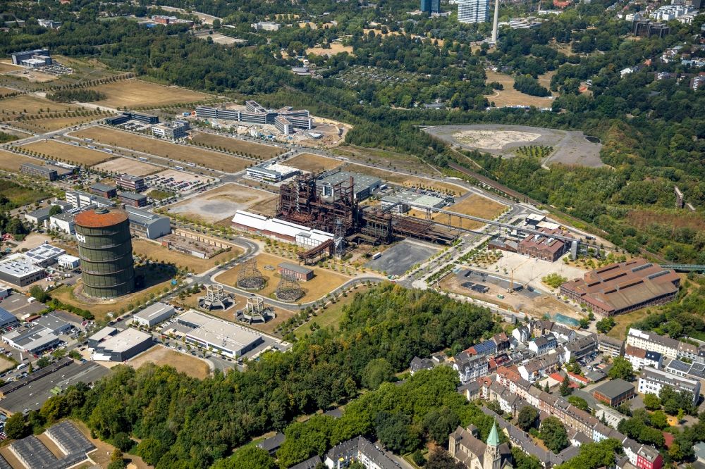 Dortmund aus der Vogelperspektive: Entwicklungsgebiet der Industriebrache Phönix-West im Ortsteil Hörde in Dortmund im Bundesland Nordrhein-Westfalen