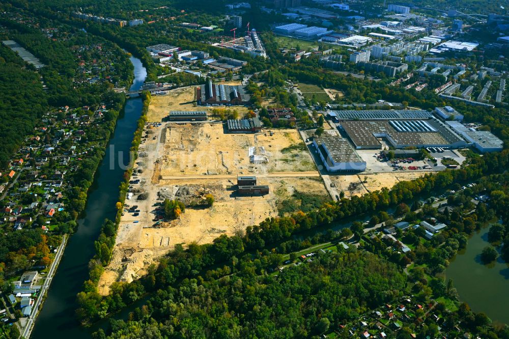 Berlin aus der Vogelperspektive: Entwicklungsgebiet der Industriebrache Siemensstadt Square in Berlin, Deutschland