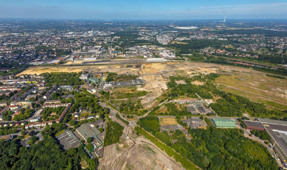 Luftaufnahme Dortmund - Entwicklungsgebiet der Industriebrache an der Westfalenhütte in Dortmund im Bundesland Nordrhein-Westfalen, Deutschland