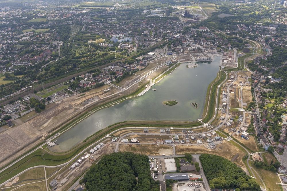 Luftbild Dortmund - Entwicklungsgebiet Phoenix-See in Dortmund - Hörde auf ehemaliger Industriebrache